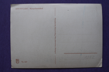 Ansichtskarte AK Stuttgart 1930-1945 Hauptbahnhof Strassenbahn Gebäudeansicht